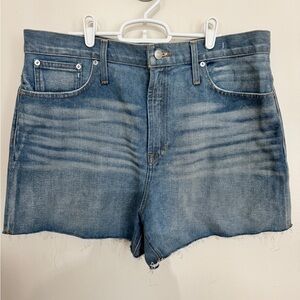 Madewell The Perfect Jean Short Size 32 Frayed Hem NWOT